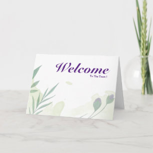 Tarjeta Bienvenidos Al Equipo