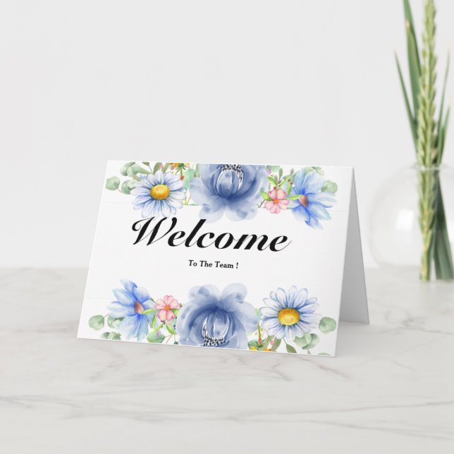 Tarjeta Bienvenidos Al Equipo (Anverso)