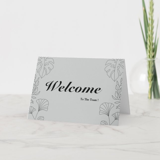 Tarjeta Bienvenidos Al Equipo (Anverso)