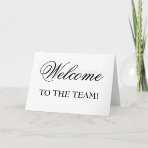 Tarjeta ¡Bienvenidos Al Equipo!