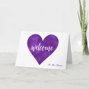 Tarjeta Bienvenidos Al Equipo