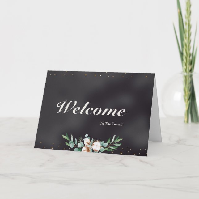 Tarjeta Bienvenidos Al Equipo (Anverso)