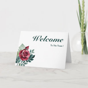 Tarjeta Bienvenidos Al Equipo