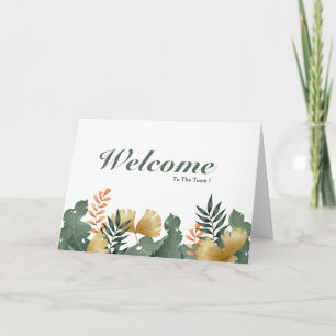 Tarjeta Bienvenidos Al Equipo