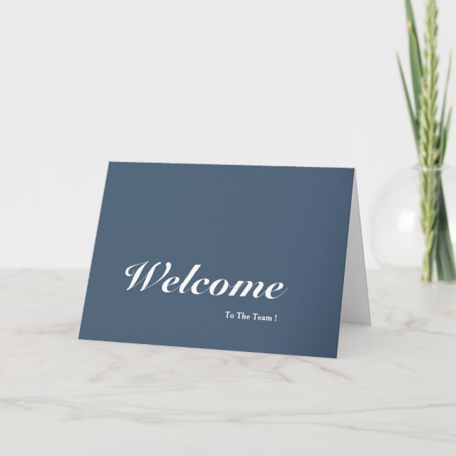 Tarjeta Bienvenidos Al Equipo (Anverso)