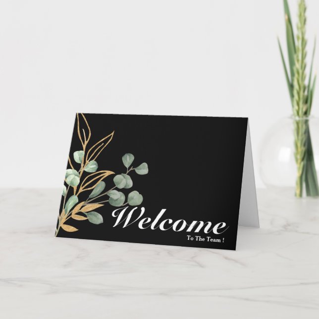 Tarjeta Bienvenidos Al Equipo (Anverso)