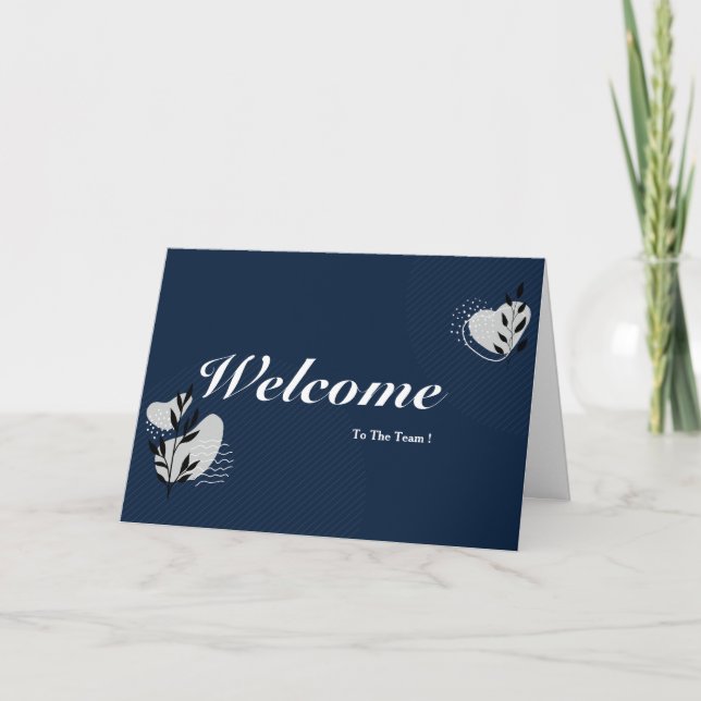 Tarjeta Bienvenidos Al Equipo (Anverso)