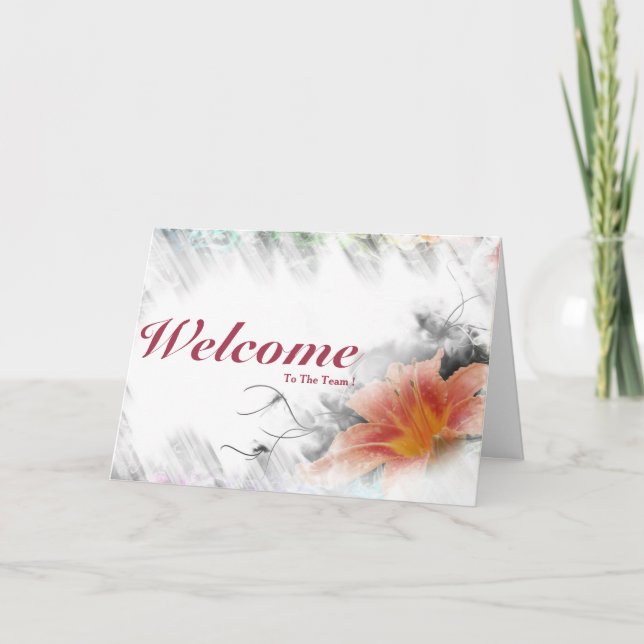 Tarjeta Bienvenidos Al Equipo (Anverso)