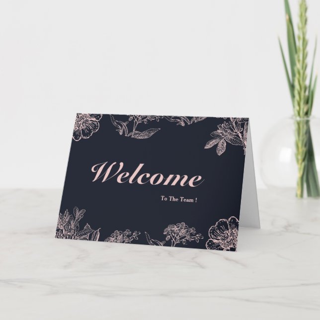 Tarjeta Bienvenidos Al Equipo (Anverso)