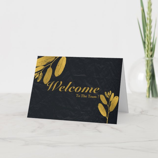 Tarjeta Bienvenidos Al Equipo (Anverso)