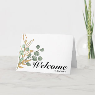 Tarjeta Bienvenidos Al Equipo