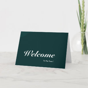 Tarjeta Bienvenidos Al Equipo