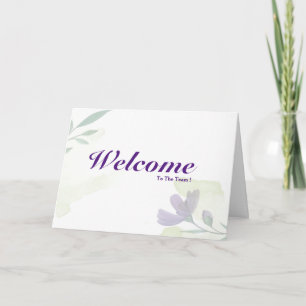 Tarjeta Bienvenidos Al Equipo