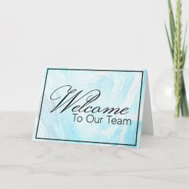 Tarjeta Bienvenidos al equipo nuevo empleado