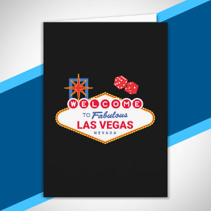 Tarjeta Bienvenidos Al Fabuloso Viaje De Las Vegas