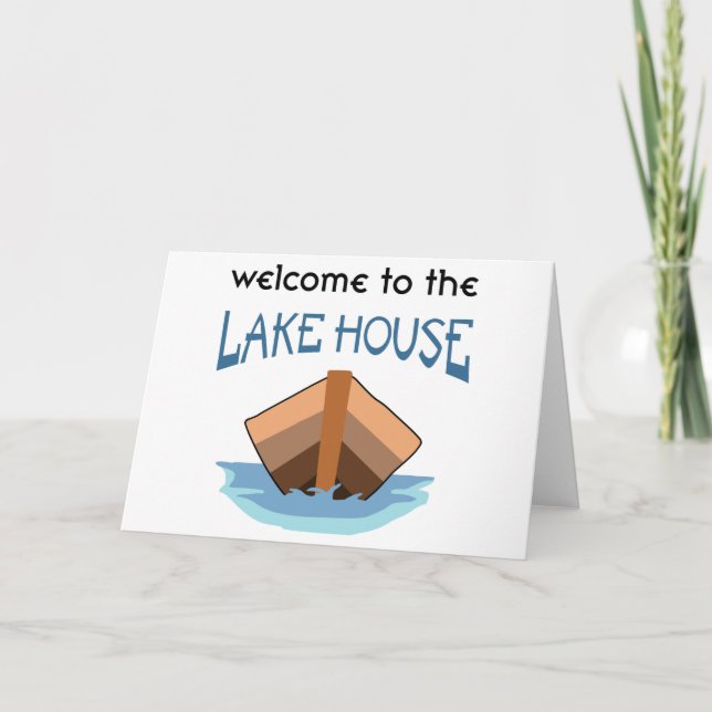 Tarjeta Bienvenidos al Lake House (Anverso)