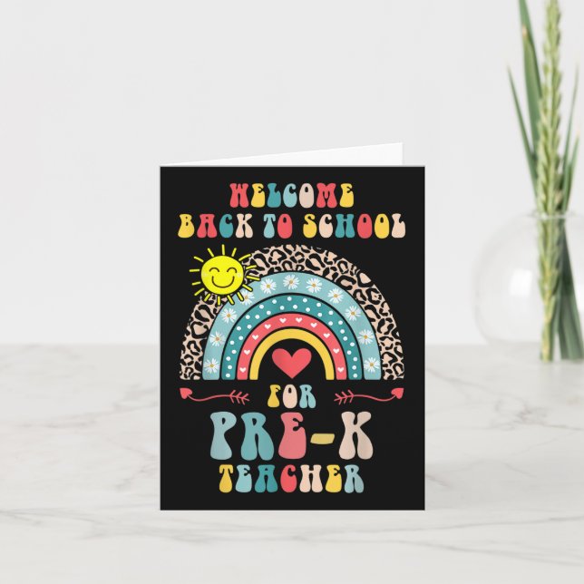 Tarjeta Bienvenidos De Nuevo A La Predicación Escolar De L (Anverso)