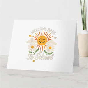 Tarjeta Bienvenidos de vuelta a los Camisetas escolares Pr