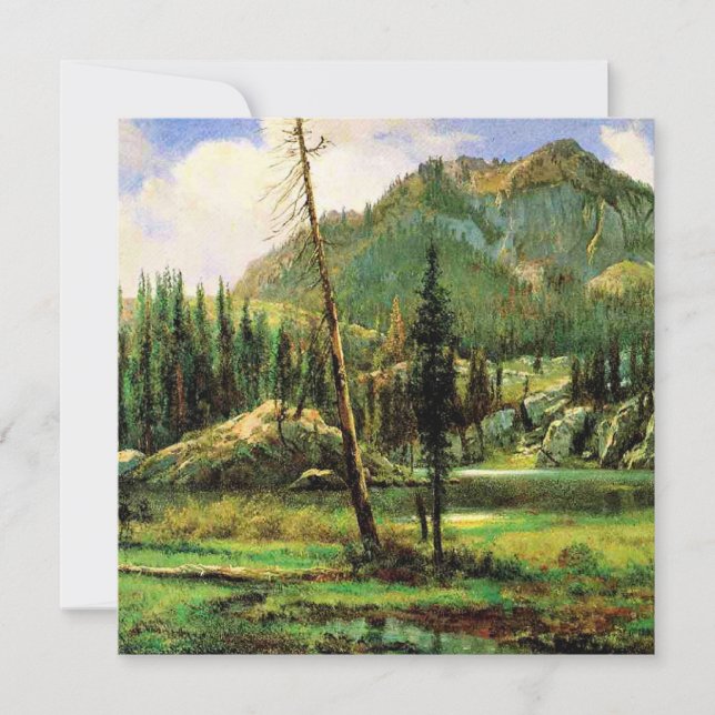 Tarjeta Bierstadt - Sierra Nevada, arte fino (Anverso)