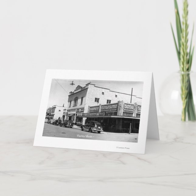 Tarjeta Bifurcaciones, calle SceneForks, WA de WashingtonA (Anverso)