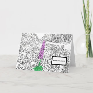 Tarjeta Big Bay Lupine 2023 Blank Notecard