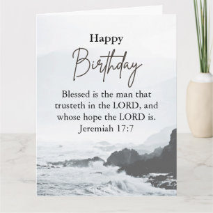 Tarjeta Big Birday Dad Serene Ocean Scriptural Textos