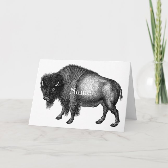 Tarjeta Big Bison Buffalo Thunder_Cove (Anverso)