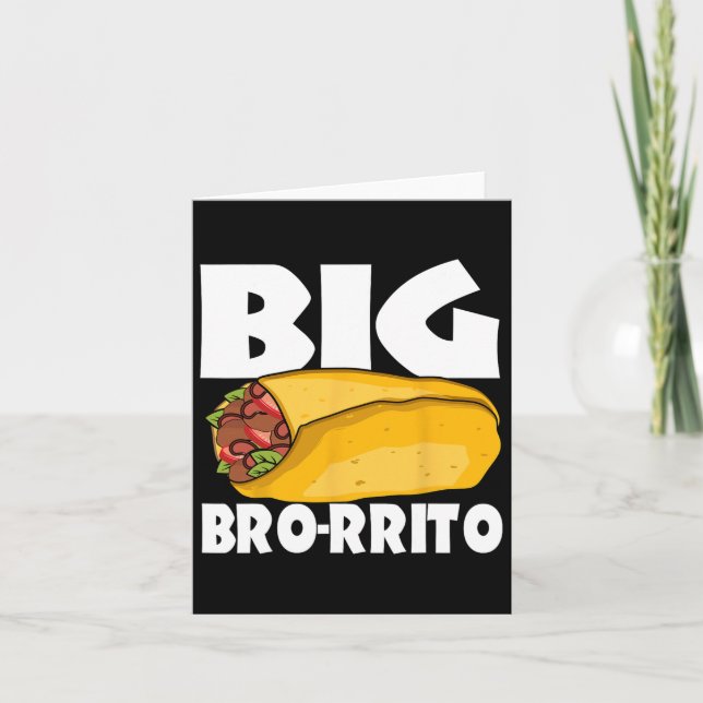 Tarjeta Big Burrito comida mexicana Cinco de Mayo (Anverso)