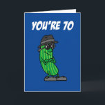 Tarjeta Big Dill 70th Birthday Pickle Pun<br><div class="desc">Tienes 70 años - Es como una tarjeta de cumpleaños 70 de Big Dill. Un juego de palabras divertido para alguien que cumple setenta años.</div>