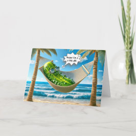 Tarjeta Big Dill Pickle In The Hammock