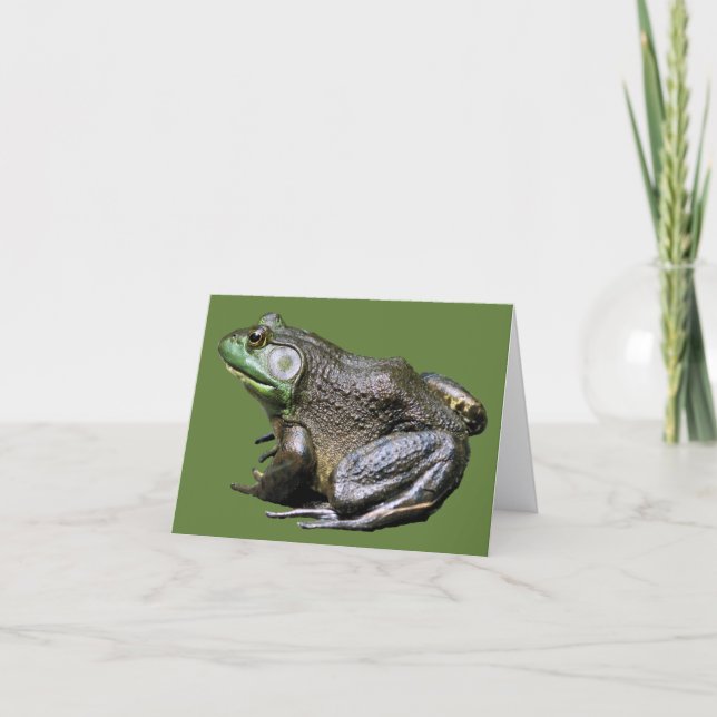 Tarjeta Big Old Bullfrog Nature Note (Anverso)