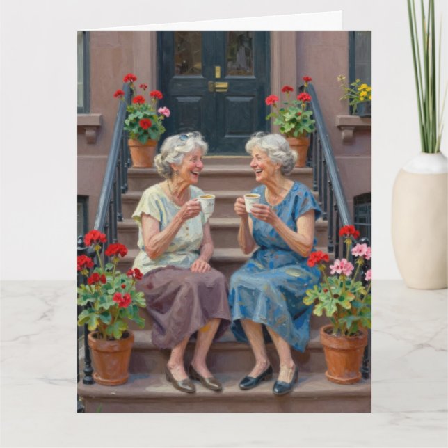 Tarjeta Big Twin Mugs & Memories Birthday Occasion Card (Anverso)