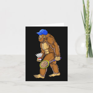 Tarjeta Bigfoot Bádminton Volante Arte Deportes 