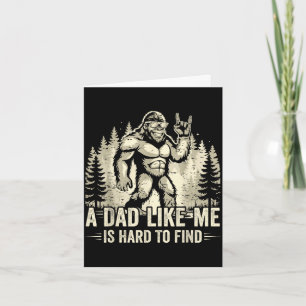 Tarjeta Bigfoot divertido, un papá como es difícil de enco