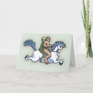 Tarjeta Bigfoot, extranjero, unicornio