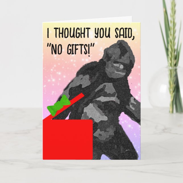 Tarjeta Bigfoot Holiday Card (Anverso)