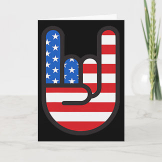 Tarjeta Bigfoot Merica Rock Bandera Americana Patriótica 4