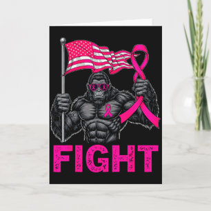 Tarjeta Bigfoot Nk Cinta Lucha Contra El Cáncer De Mama Co