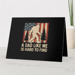 Tarjeta Bigfoot Patriótico Un Papá Como Yo Es Difícil De E