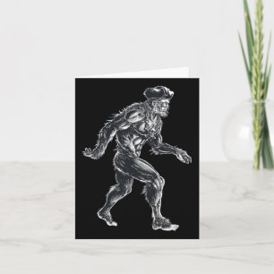 Tarjeta Bigfoot Pirata - Sasquatch Gran Pie - Espeluznante