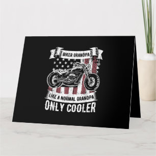 Tarjeta Biker Abuelo Moda Motocicletas Amantes de Motocicl