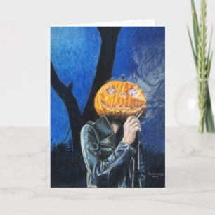 Tarjeta Biker sin cabeza