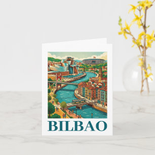 Tarjeta Bilbao España Viajes - Arquitectura Colorida