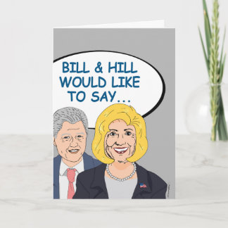 Tarjeta Bill & Hill quiere decir Feliz Cumpleaños