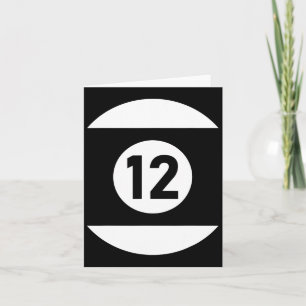 Tarjeta Billar Ll 12 Coincidiendo Billiards Regalo Hallowe