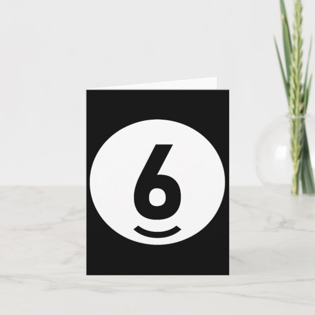 Tarjeta Billar Ll 6 Coincidiendo Billiards Regalo Fácil Ha (Anverso)