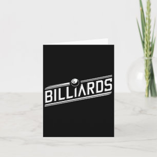 Tarjeta "billares" - Diseño elegante en ángulo