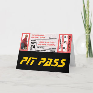 Tarjeta Billete de evento