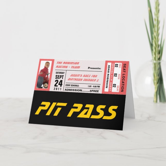 Tarjeta Billete de evento (Anverso)