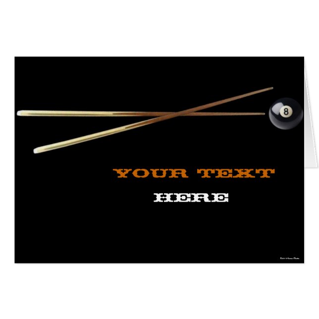 Tarjeta Billiard (Anverso (Horizontal))